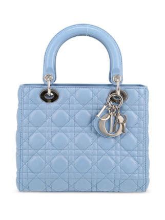 bolsa lady dior azul|bolsa christian Dior pre owned.